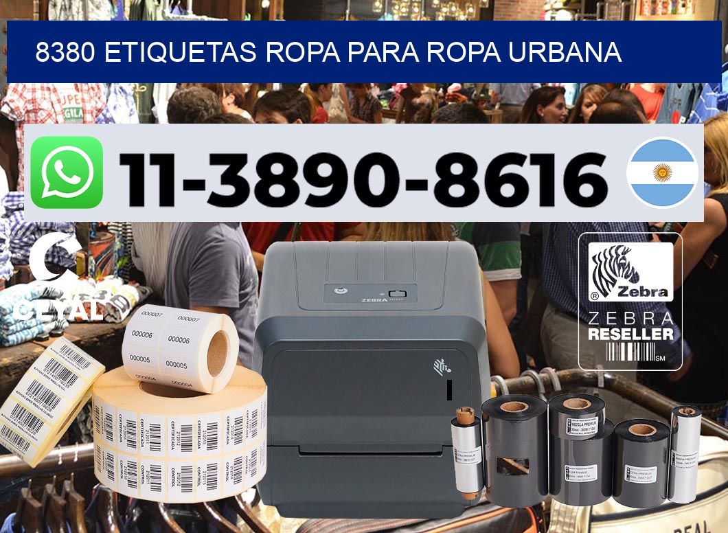 8380 Etiquetas ropa para ropa urbana