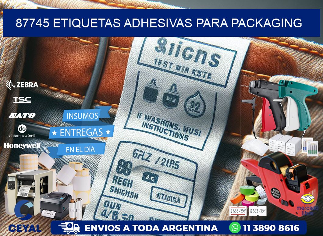 87745 etiquetas adhesivas para packaging