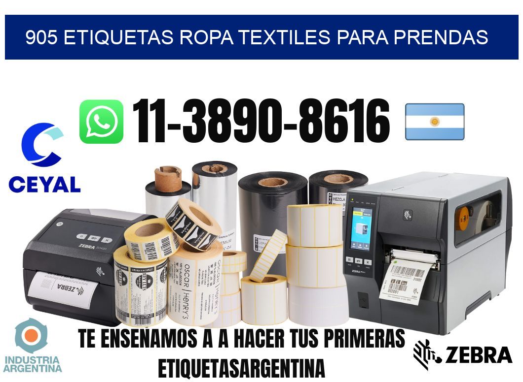 905 Etiquetas ropa textiles para prendas