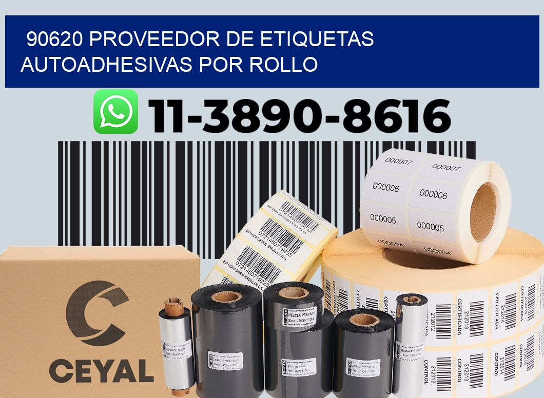 90620 proveedor de etiquetas  autoadhesivas por rollo