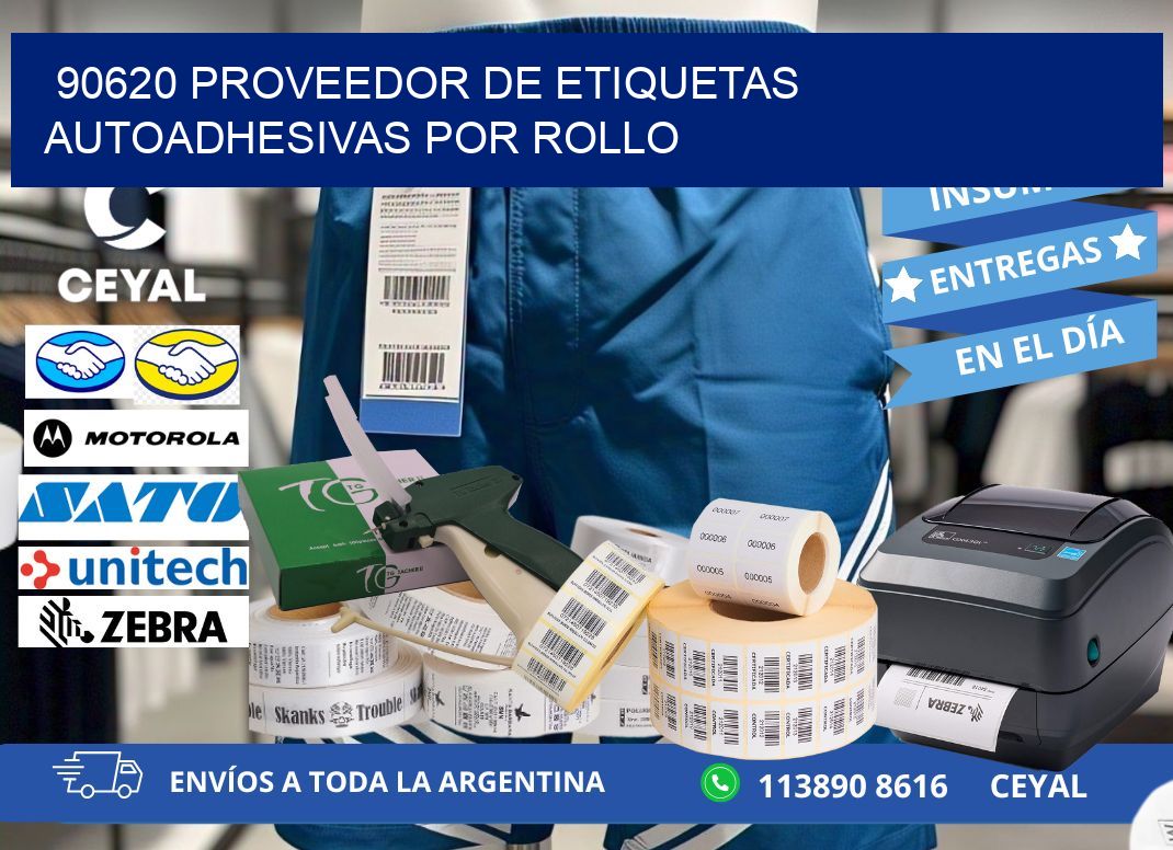 90620 proveedor de etiquetas  autoadhesivas por rollo