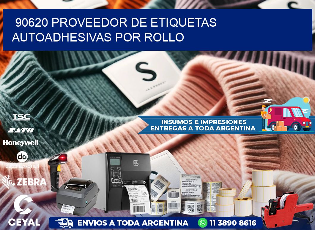 90620 proveedor de etiquetas  autoadhesivas por rollo