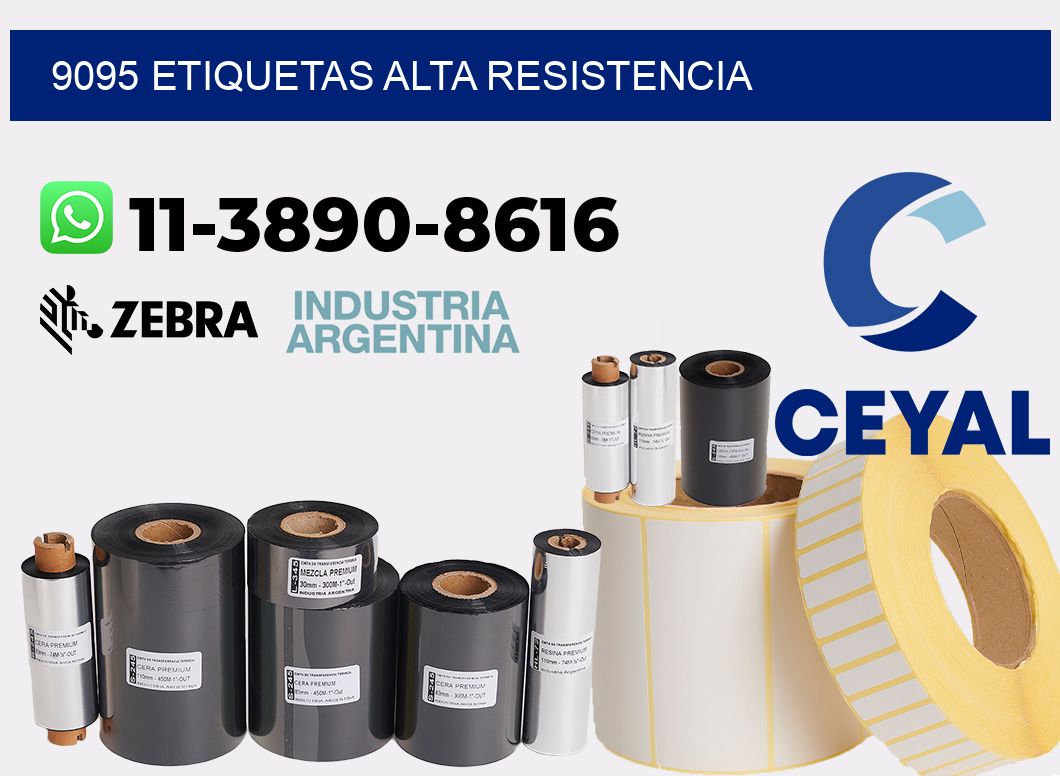 9095 etiquetas alta resistencia