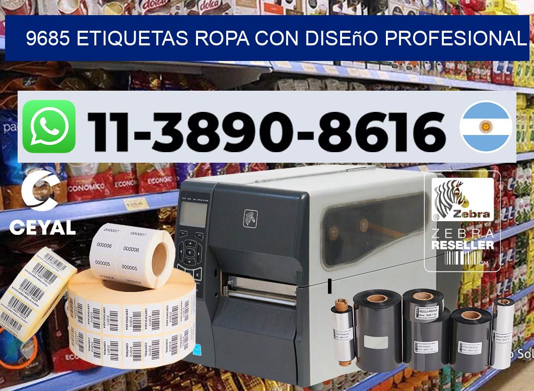 9685 Etiquetas ropa con diseño profesional