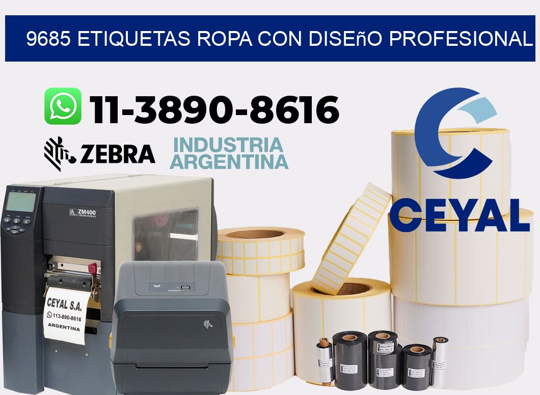 9685 Etiquetas ropa con diseño profesional