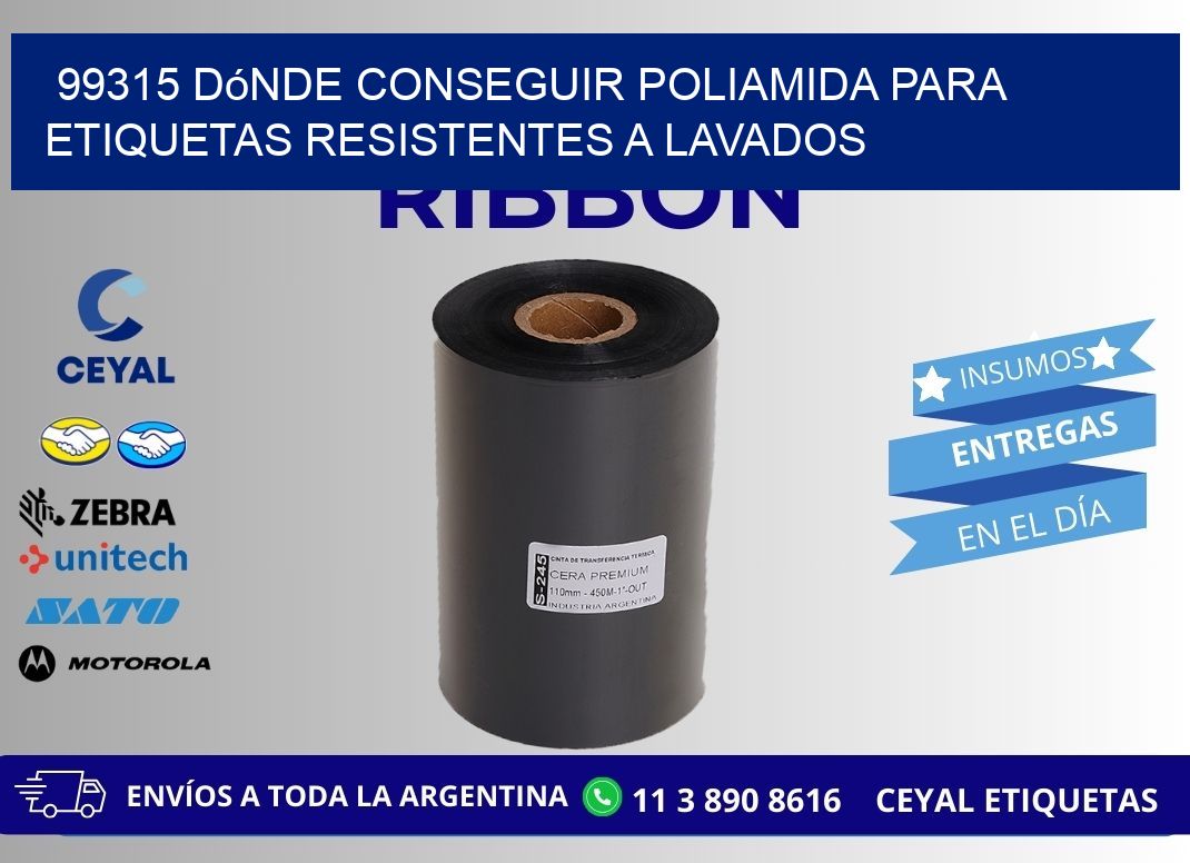 99315 dónde conseguir poliamida para etiquetas resistentes a lavados