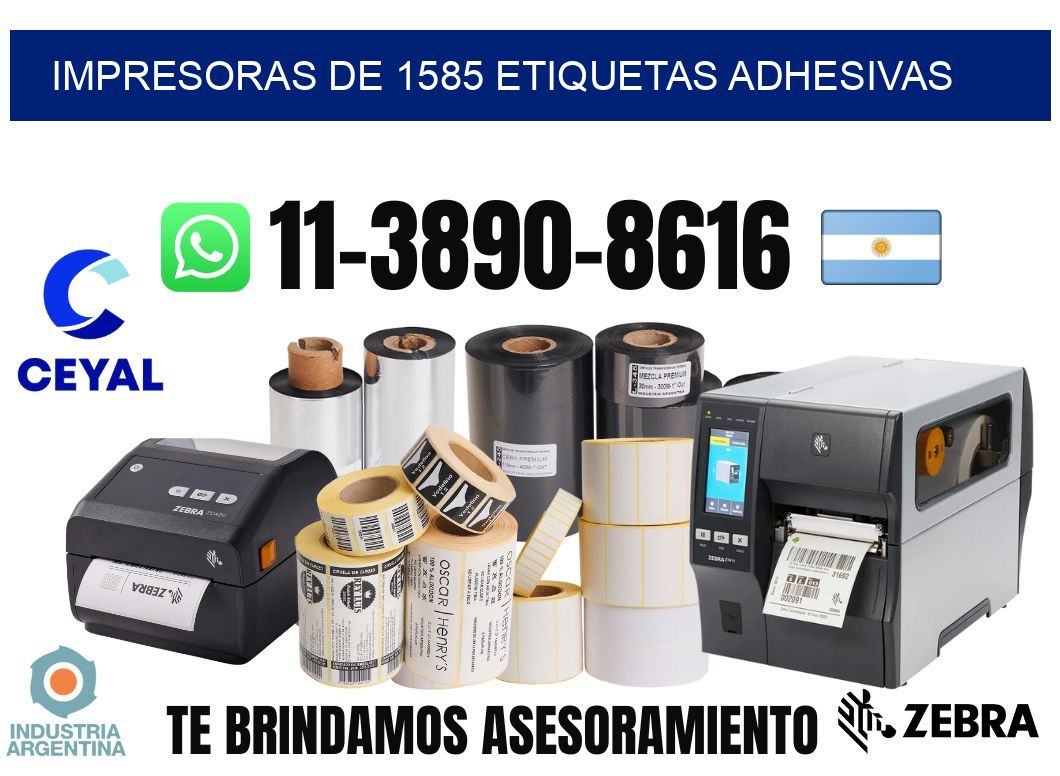 impresoras de 1585 etiquetas adhesivas
