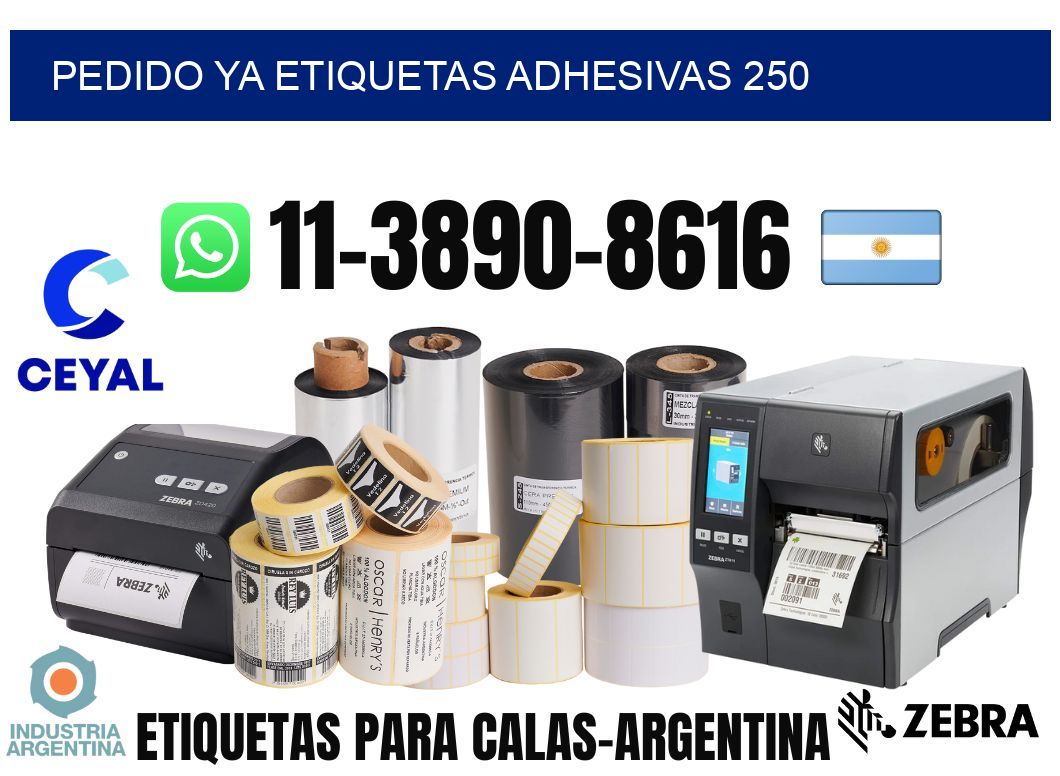 pedido ya etiquetas adhesivas 250