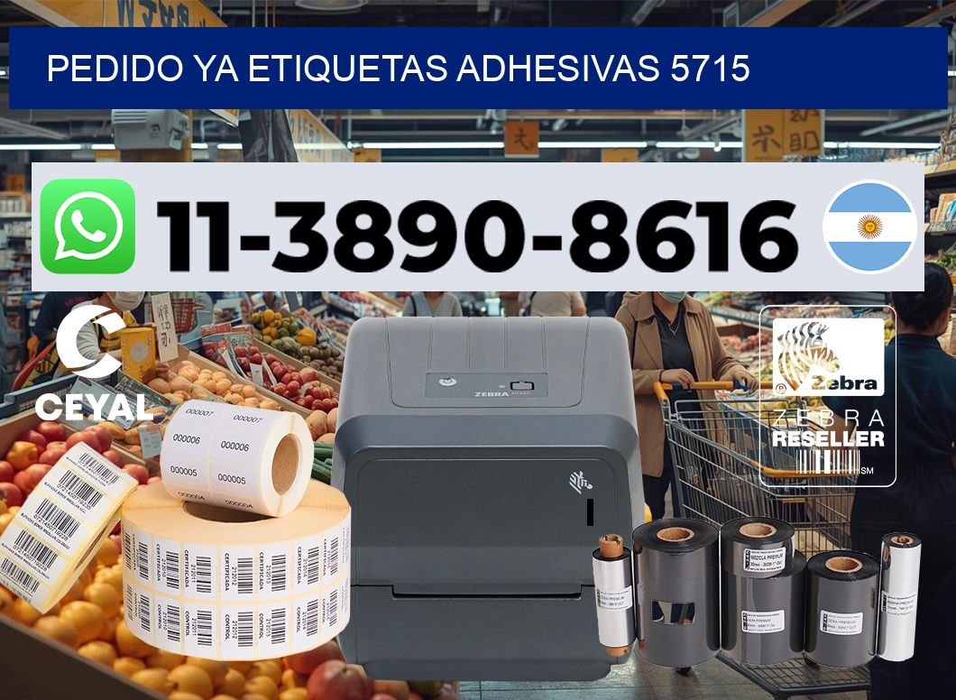 pedido ya etiquetas adhesivas 5715