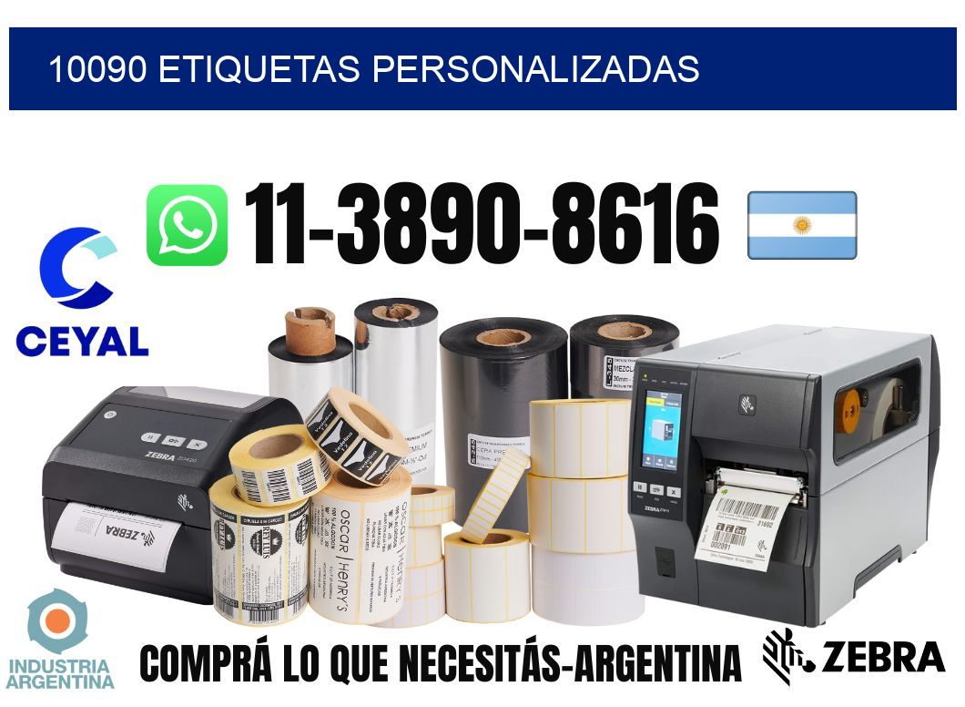 10090 etiquetas personalizadas