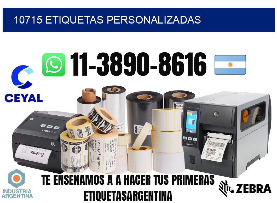 10715 etiquetas personalizadas