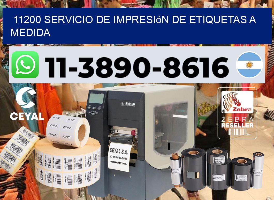 11200 Servicio de impresión de etiquetas a medida
