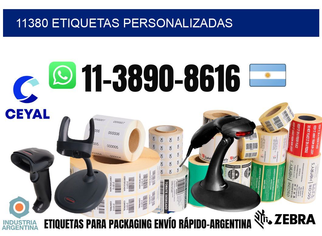 11380 etiquetas personalizadas
