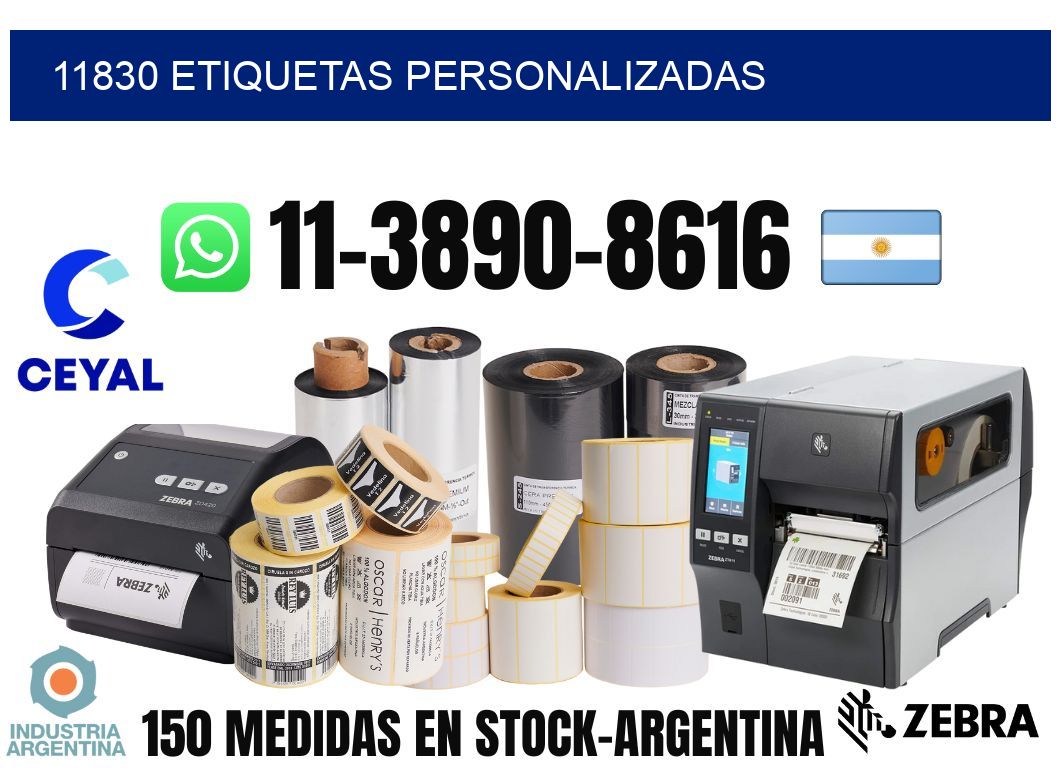 11830 etiquetas personalizadas