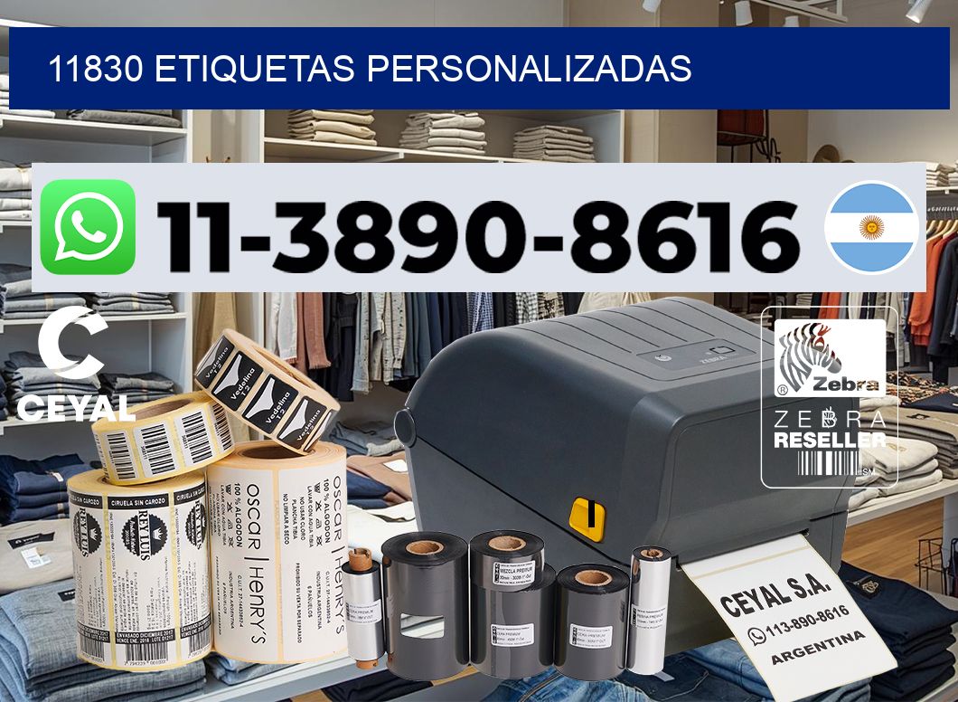 11830 etiquetas personalizadas