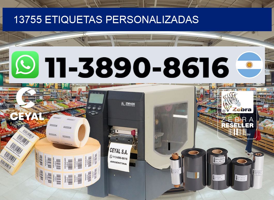 13755 etiquetas personalizadas