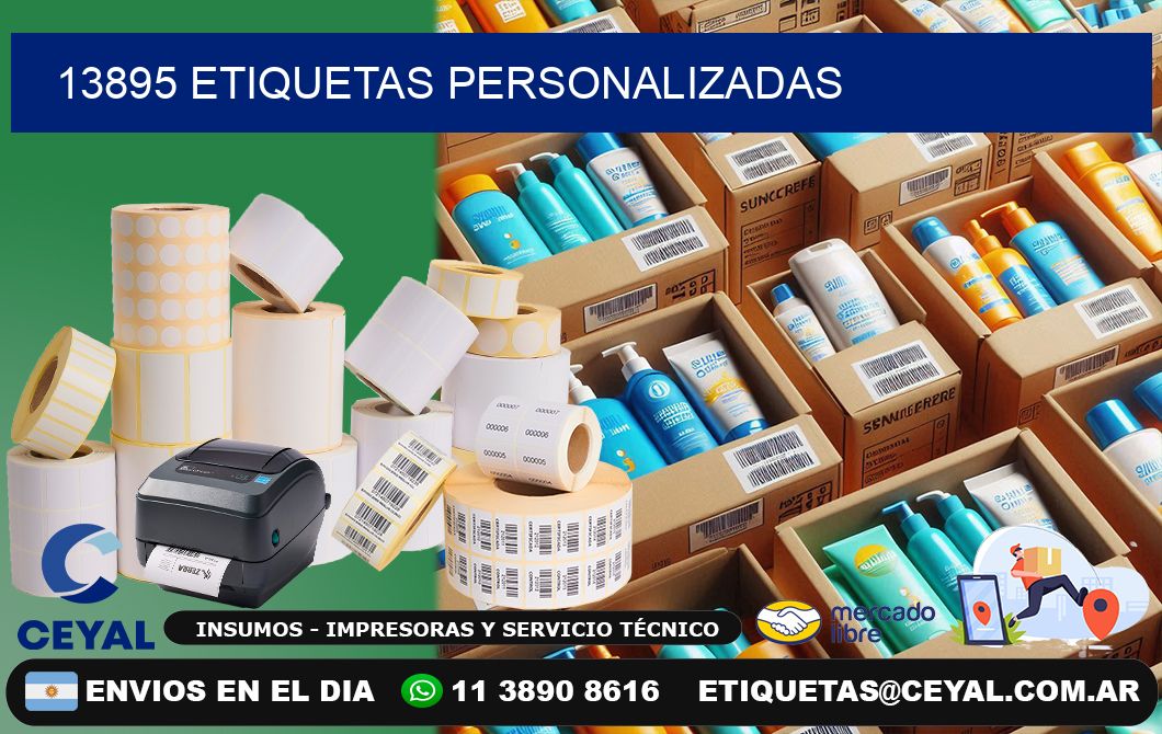 13895 etiquetas personalizadas