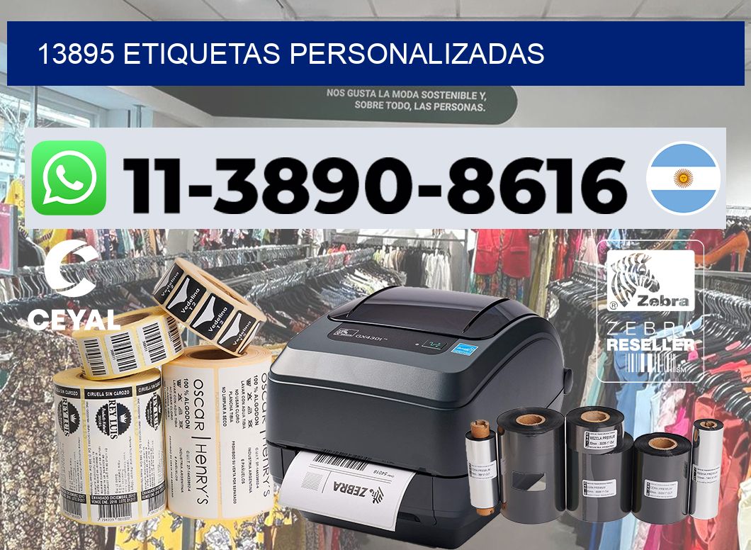 13895 etiquetas personalizadas