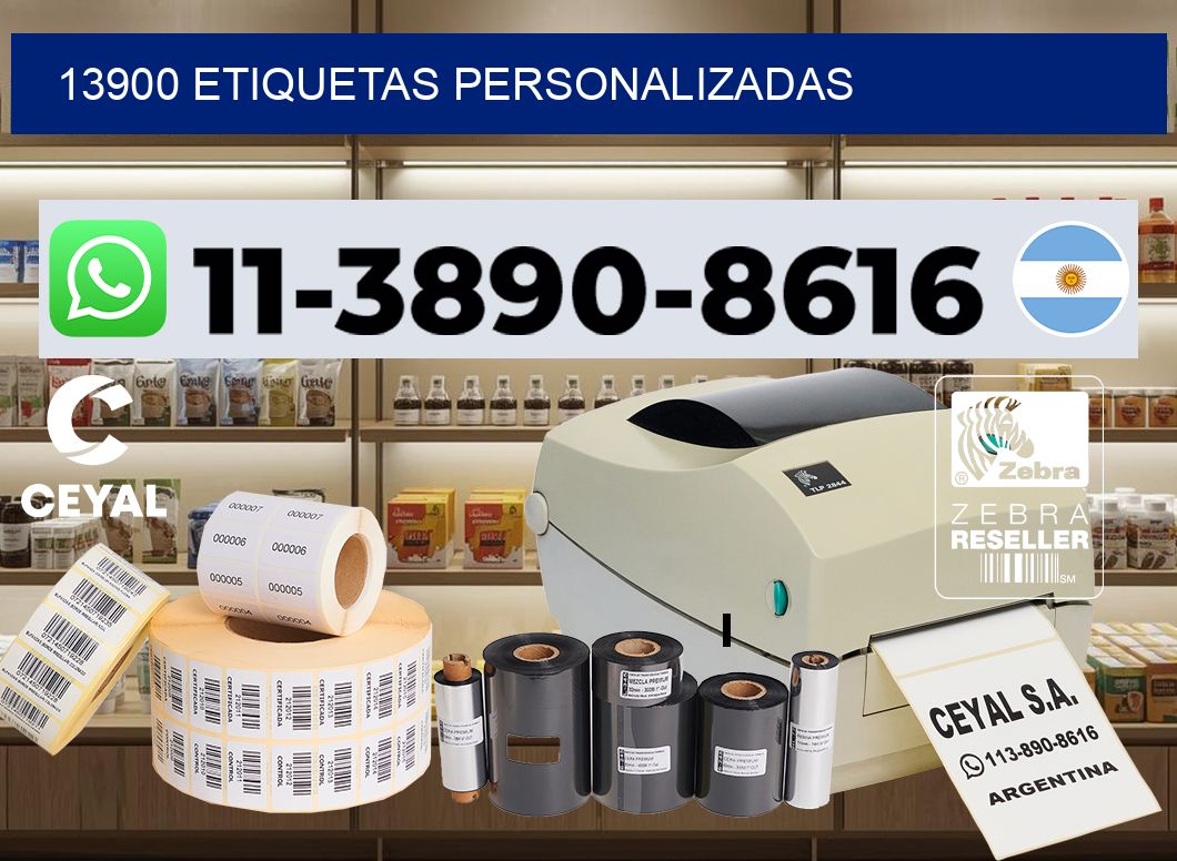 13900 etiquetas personalizadas