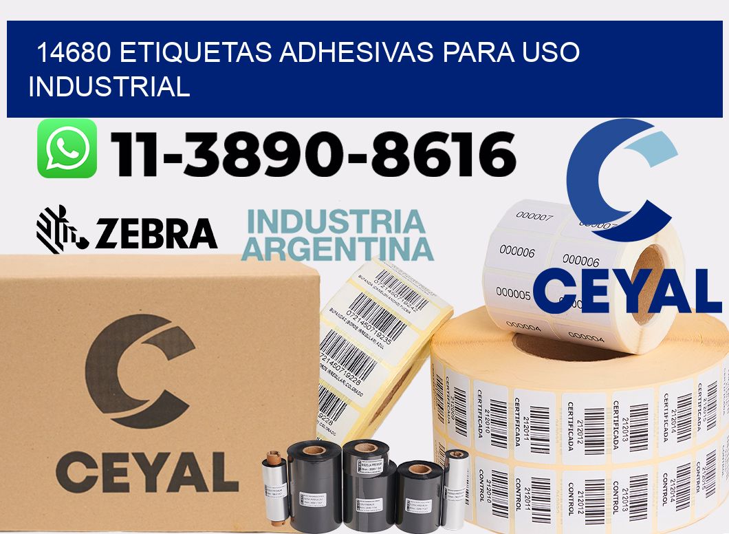 14680 Etiquetas adhesivas para uso industrial