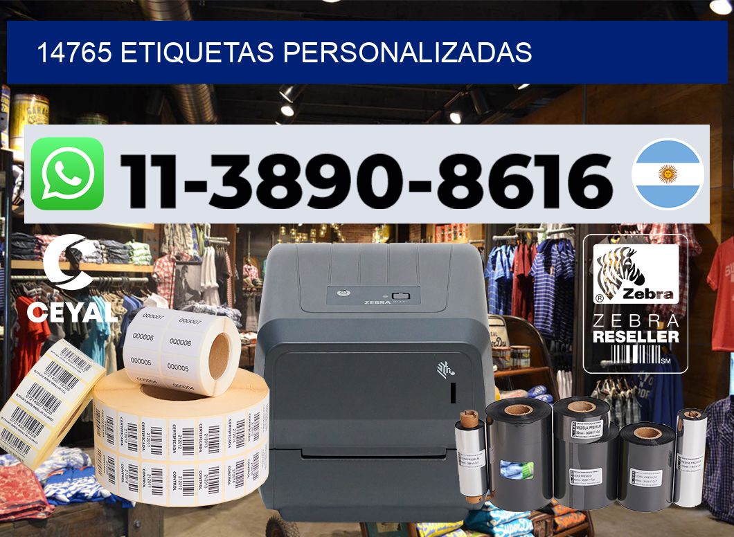 14765 etiquetas personalizadas
