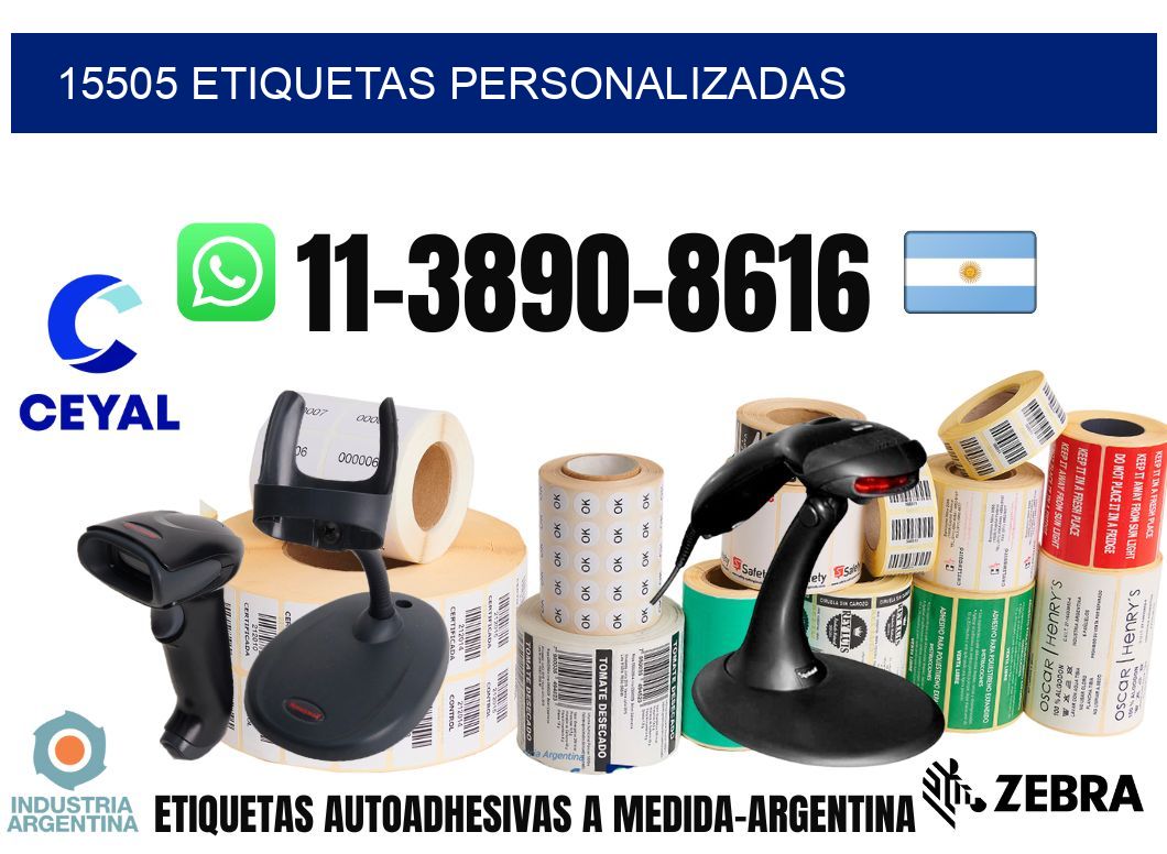 15505 etiquetas personalizadas