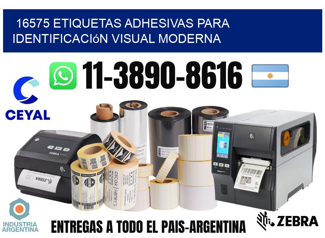 16575 Etiquetas adhesivas para identificación visual moderna