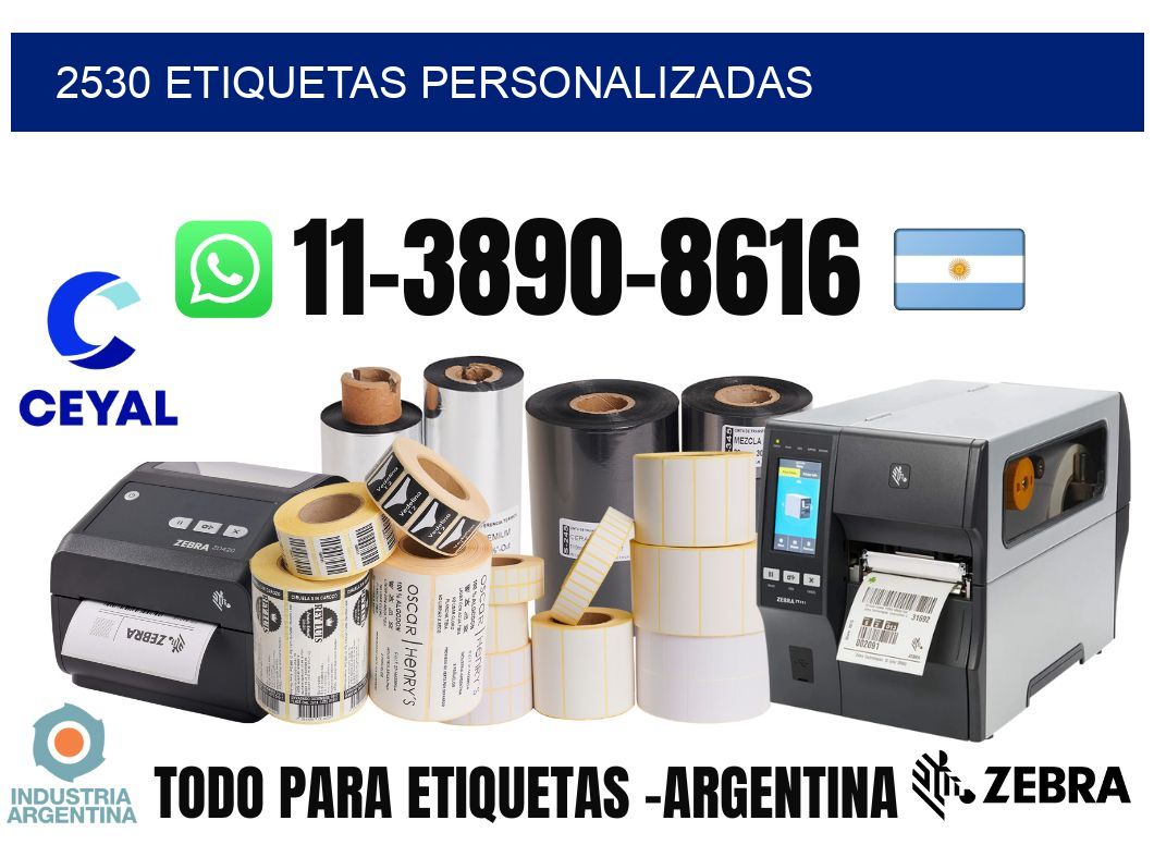 2530 etiquetas personalizadas