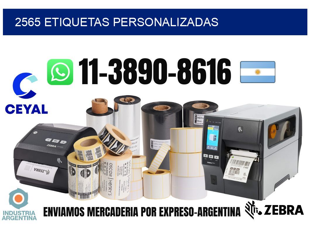 2565 etiquetas personalizadas