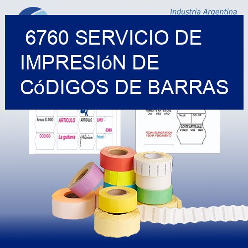 6760 Servicio de impresión de códigos de barras