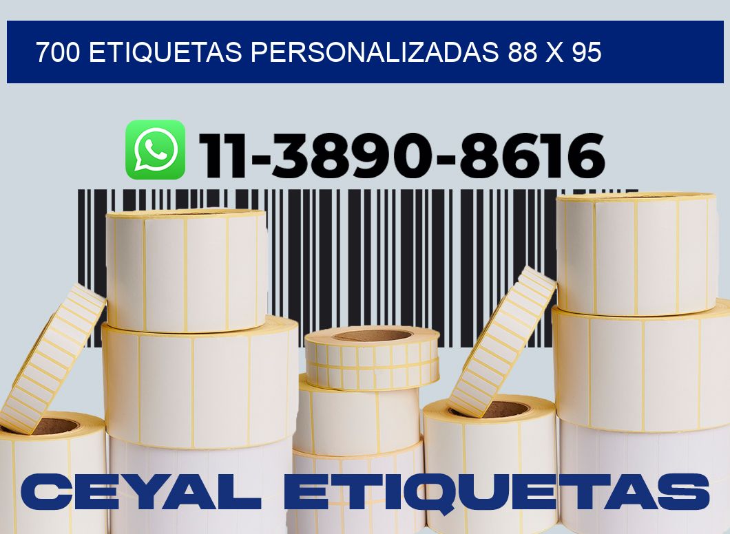 700 etiquetas personalizadas 88 x 95