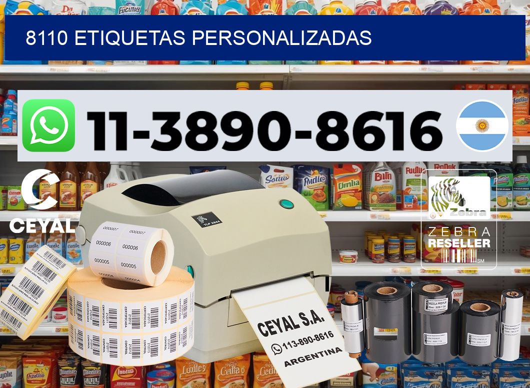8110 etiquetas personalizadas