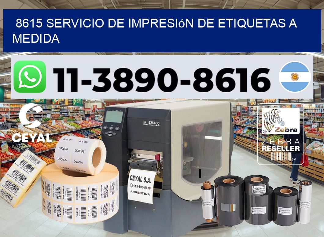 8615 Servicio de impresión de etiquetas a medida