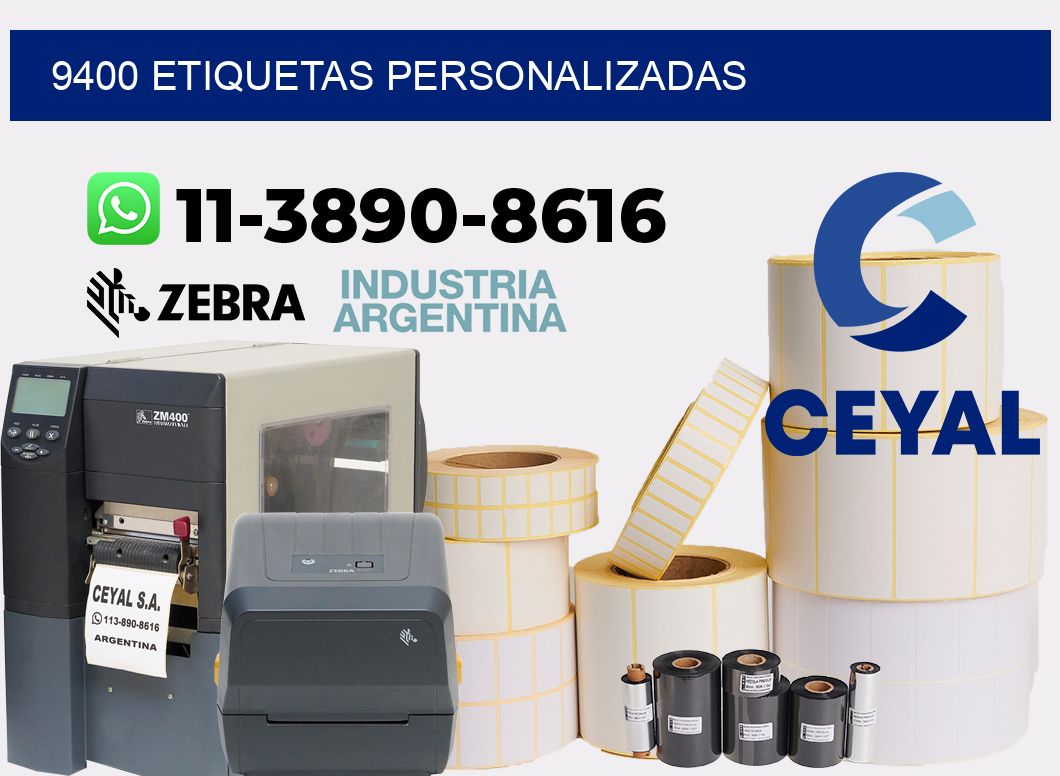 9400 etiquetas personalizadas