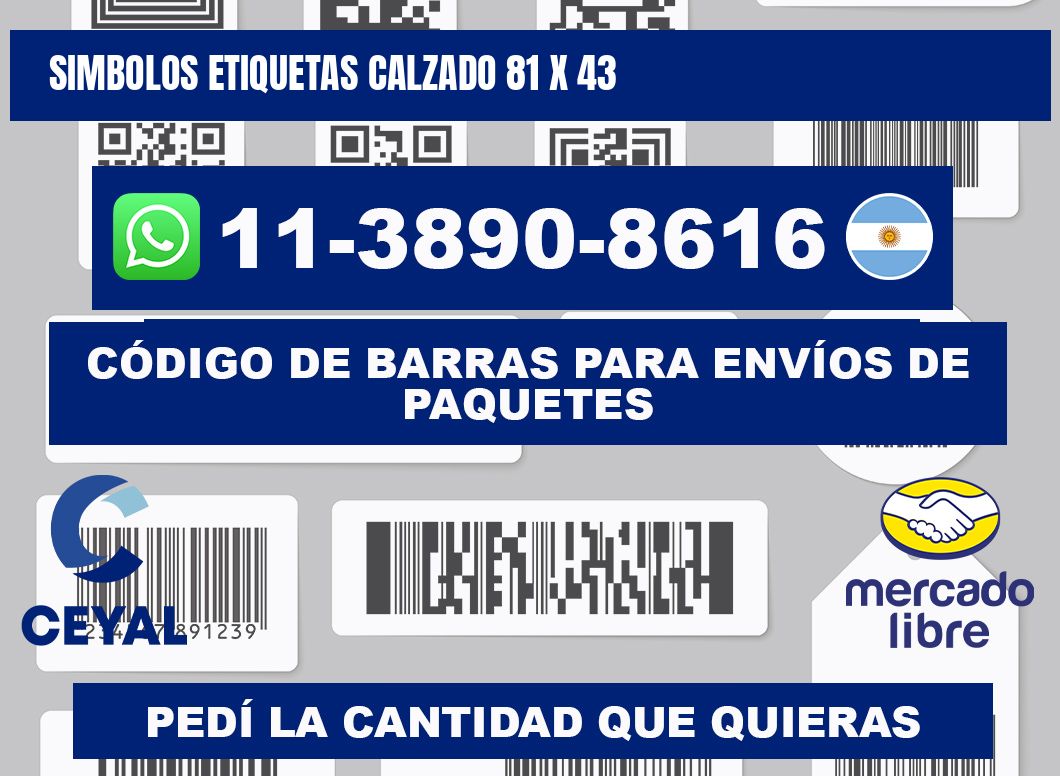 SIMBOLOS ETIQUETAS CALZADO 81 x 43