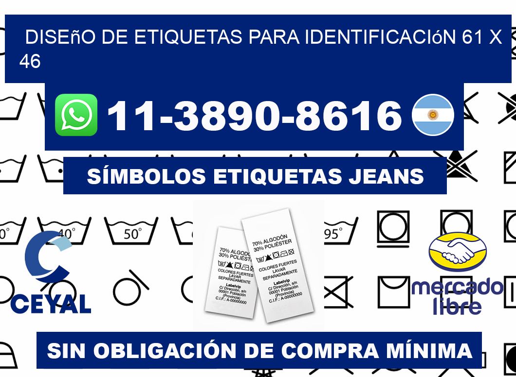 diseño de etiquetas para identificación 61 x 46