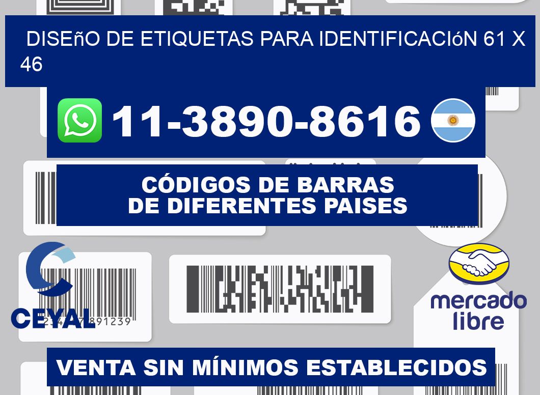 diseño de etiquetas para identificación 61 x 46