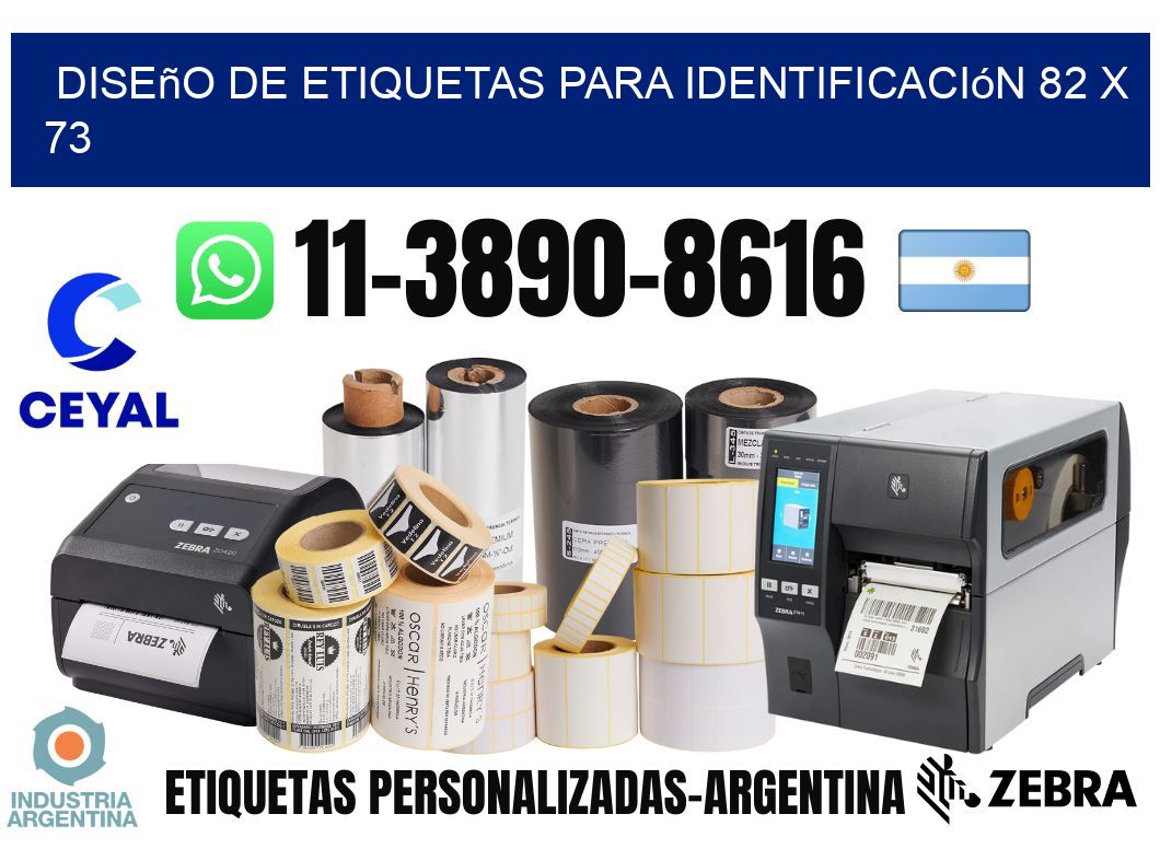 diseño de etiquetas para identificación 82 x 73
