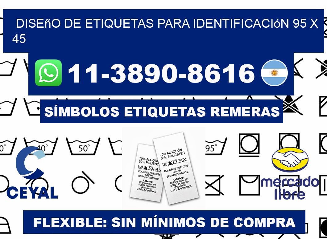 diseño de etiquetas para identificación 95 x 45