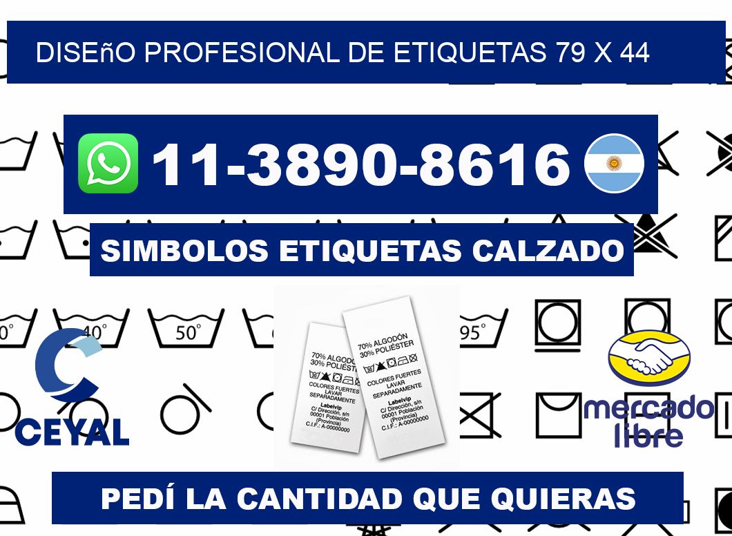 diseño profesional de etiquetas 79 x 44