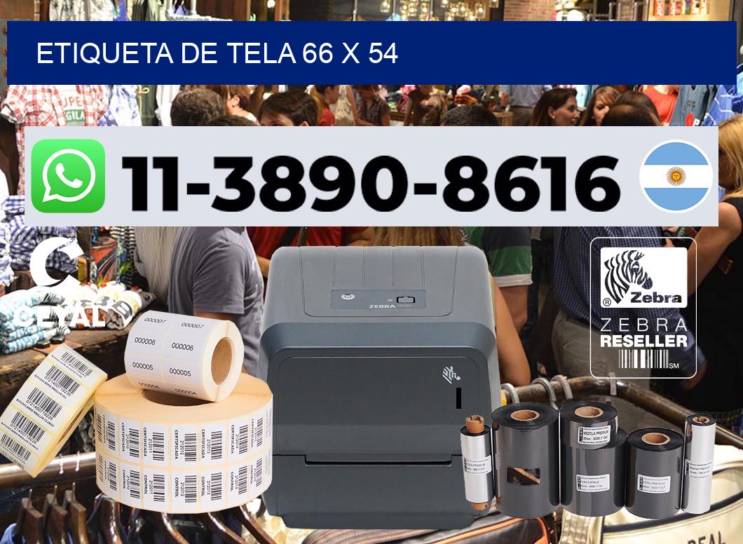 etiqueta de tela 66 x 54
