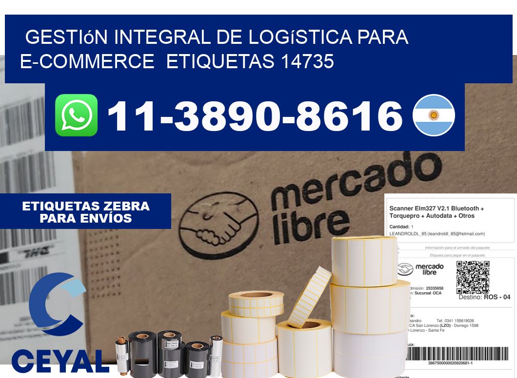 Gestión integral de logística para e-commerce  etiquetas 14735