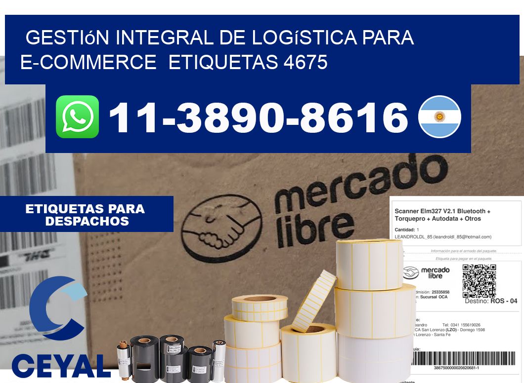 Gestión integral de logística para e-commerce  etiquetas 4675