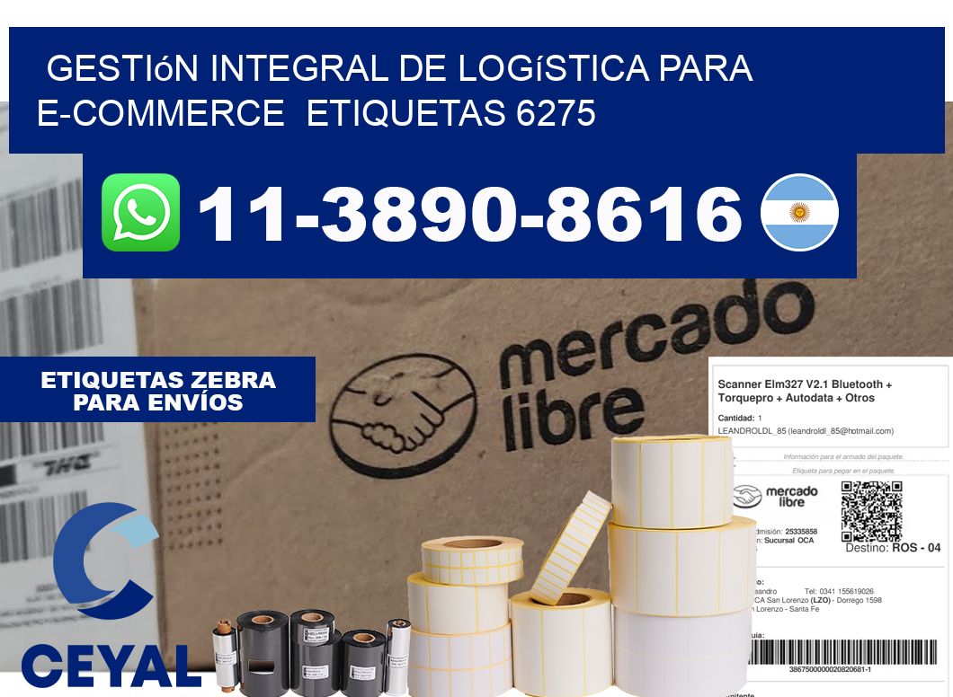 Gestión integral de logística para e-commerce  etiquetas 6275