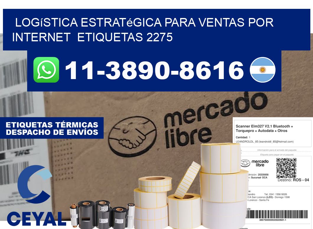 Logística estratégica para ventas por internet  etiquetas 2275