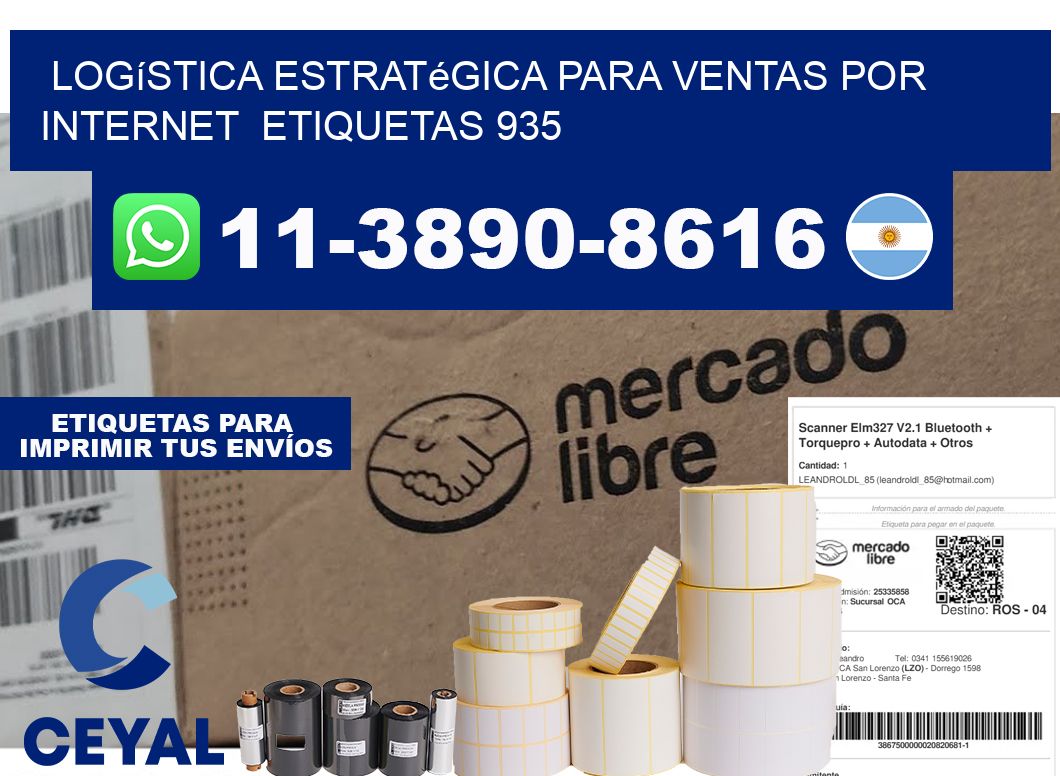Logística estratégica para ventas por internet  etiquetas 935