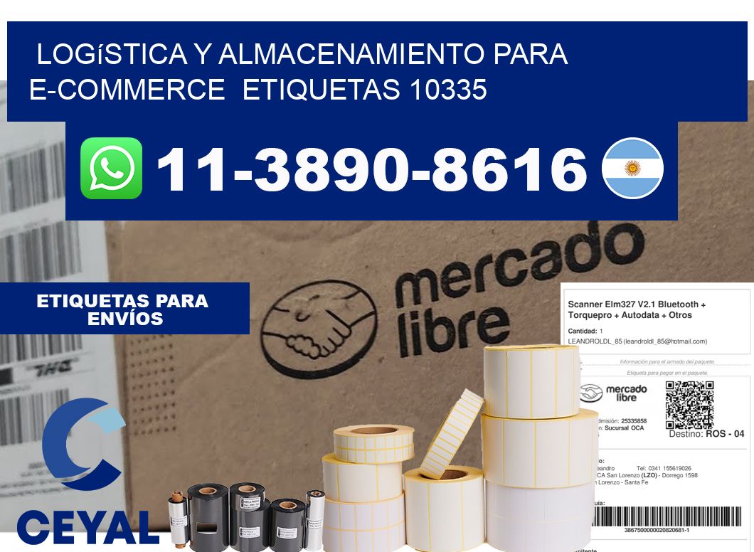 Logística y almacenamiento para e-commerce  etiquetas 10335