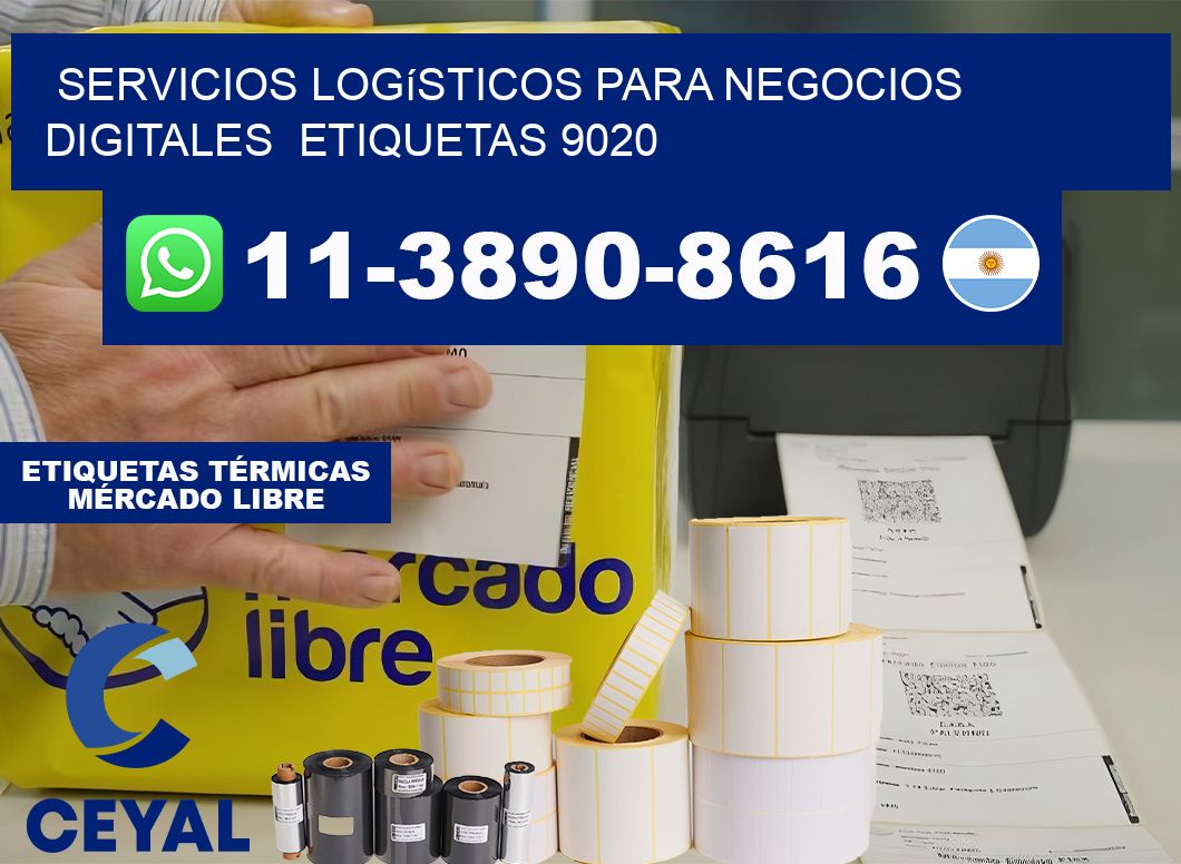 Servicios logísticos para negocios digitales  etiquetas 9020