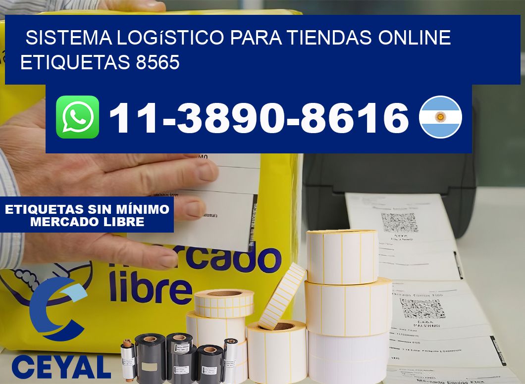 Sistema logístico para tiendas online  etiquetas 8565
