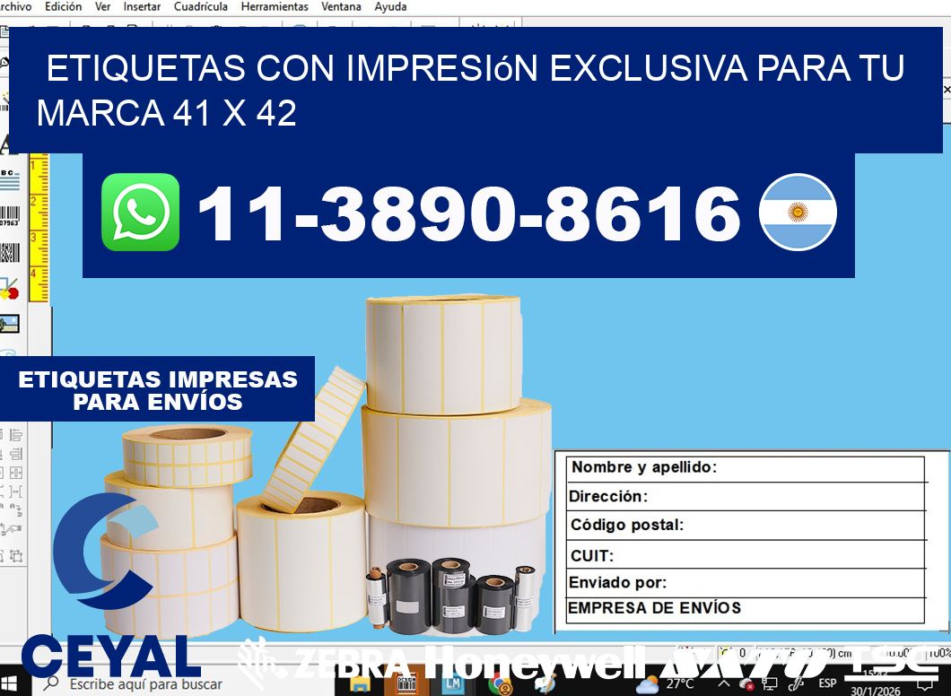 etiquetas con impresión exclusiva para tu marca 41 x 42